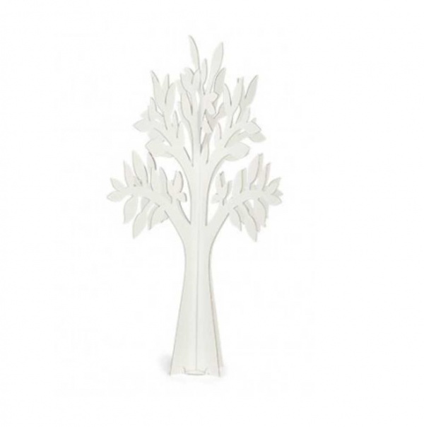 Árvore em cartão branco